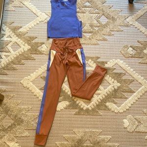Aerie offline legging and crop top set